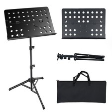 Portable Music Stand,Sheet Music Stand with Carrying Bag 30-56" Height Adjust...