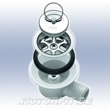 Ablaufarmatur f&uuml;r Wohnmobil & Wohnwagen Siphon AC 540 gewinkelter Ablauf &Oslash; 20 mm
