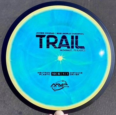 Axiom MVP Neutron Trail Rare TransColor CoilBurst Swirl Nat Gem Conrad Disc Golf
