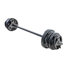 US WEIGHT WEIGHT SET FOR HOME GYM - BARBELL - BLACK/GRAY