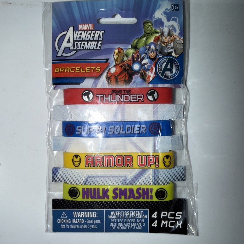 Marvel Avengers Assemble 4 Bracelets 