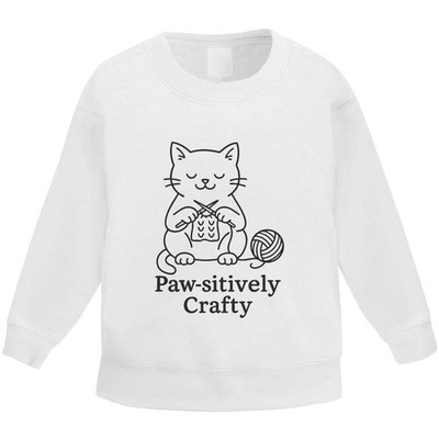 Kinder Sweatshirt / Pullover / Pulli ''Crafty Cat'' (KW054505)