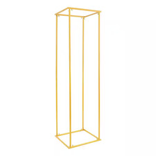 70.86 In. Tall Indoor/Outdoor Gold Metal Column Flower Plant Stand 1-Tiered 