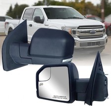 Replacement Driver Left Side Door Mirror Textured Back Cover Power and Heated wi