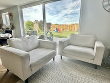 2 X 2-Seater Love Armchair / Sofa