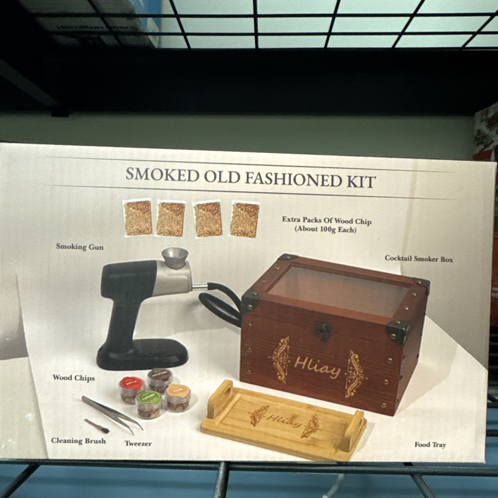 Smoking Gun Food Smoker with Wooden Smoking Box, Smoke Gun for Cocktails, Old...