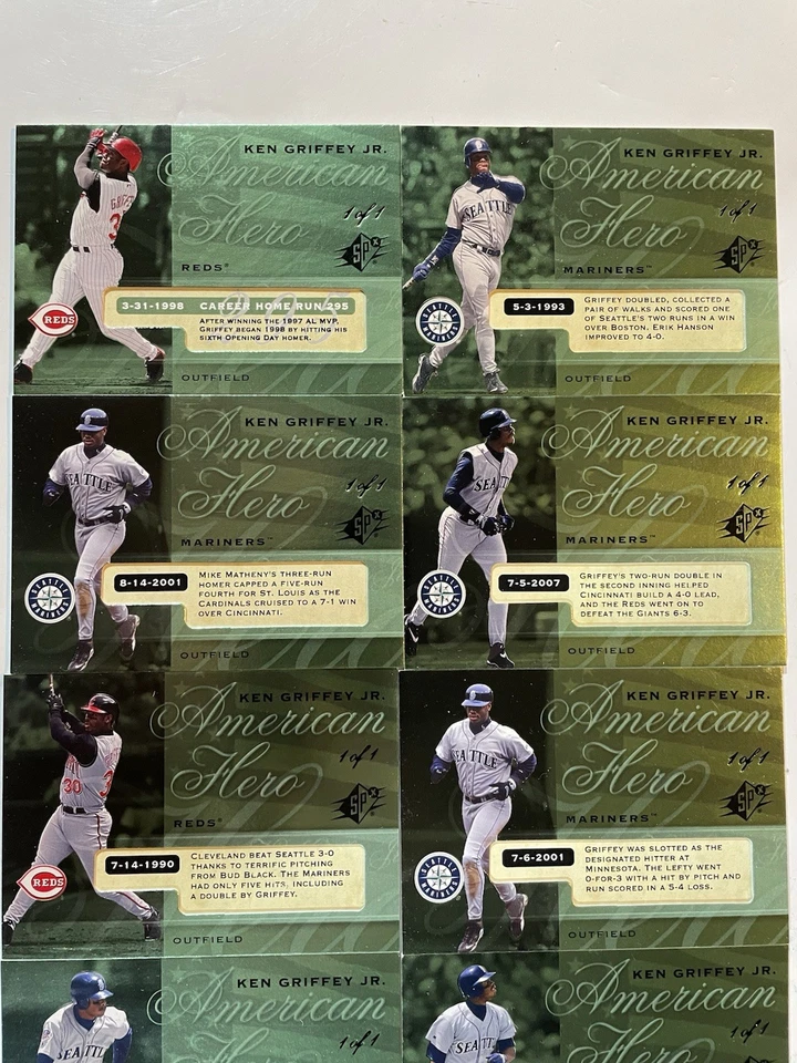 Griffey Jr 2008 UD (10) SPX American Heros 1/1. Everything Must Go! Let’s Deal! - Image 2 of 4