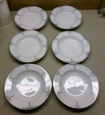 Oscar de la Renta Luxury Garden Set of 6 Rimmed Bowls 8-1/2"