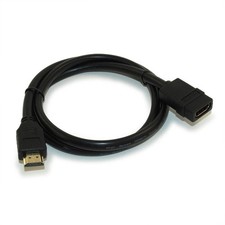 3ft HIGH-SPEED HDMI w/Ethernet 28 AWG EXTENSION M/F Cable Gold Plated