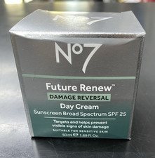 No7 Future Renew Damage Reversal Day Cream SPF 25 1.69 oz EXP 04/26 NEW