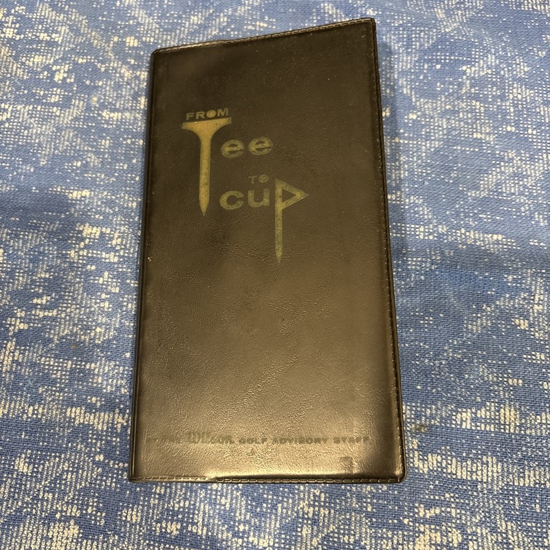 Vintage Golf Book From Tee To Cup Wilson Golf Advisory Staff 1963 Dustcover