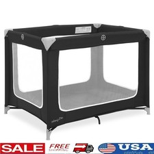 Portable Baby Playard Easy Travel Storage Quick Set Up Mesh Sides 360 Safety New