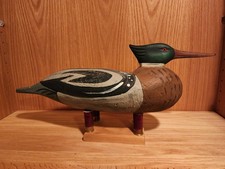 Excellent Gary Cooper Red Breasted Merganser Wooden Duck Decoy Wichita Kansas