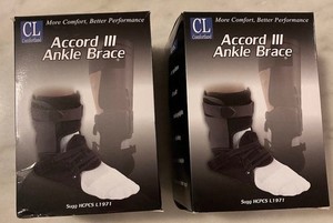 Left & Right Comfortland Accord III Ankle Braces; Large; CL-301-4-R, CL-301-4-L