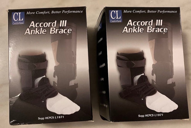 Left & Right Comfortland Accord III Ankle Braces; Large; CL-301-4-R, CL-301-4-L