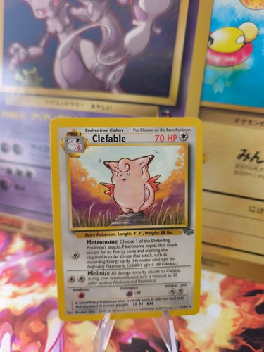Pokemon Karte Card Clefable Pixi Jungle Dschungel English Englisch Wotc NM