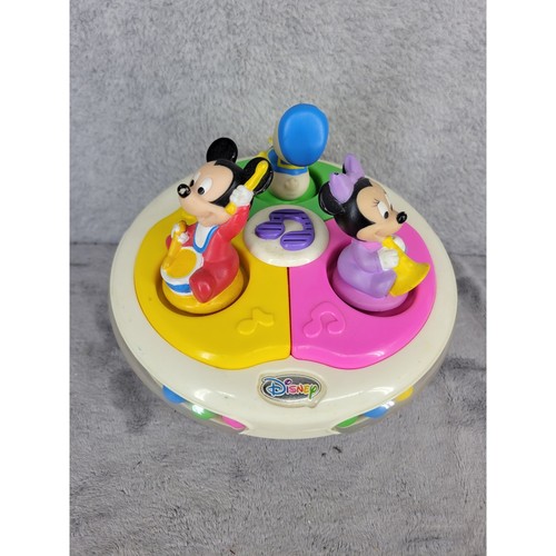 Disney Babies MICKEY & FRIENDS Musical Roly-Poly Vintage Light Up Chime Ball Toy