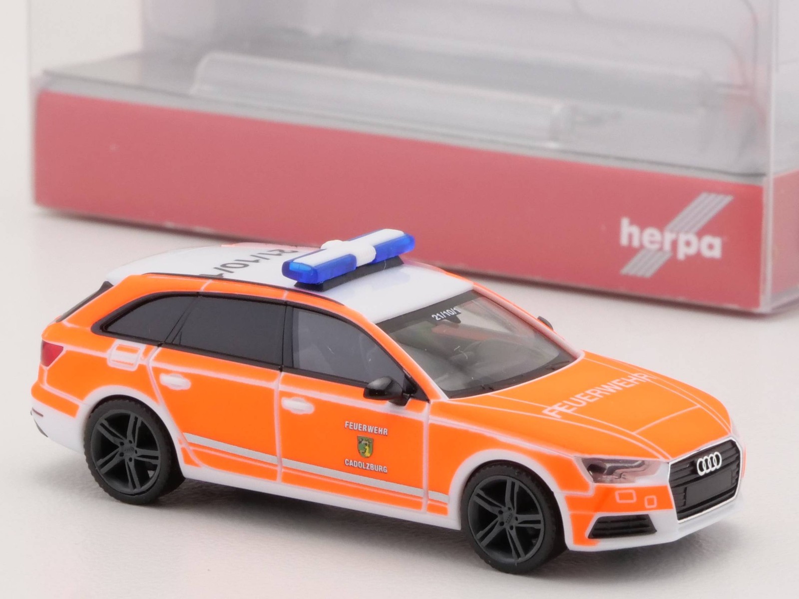 Herpa 095303 Audi A4 Avant Feuerwehr Cadolzburg Mint! OVP 1703-15-39