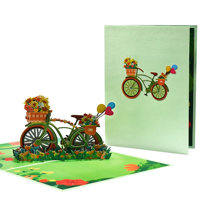Brightfeel A Journey Of Joy And Color Bloom Ride 3D Pop Up Greeting Card - White - Image 2