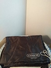 Coach Dust Bag Brown Satin Large Storage Protective Cover Case Luxury 19 X 23