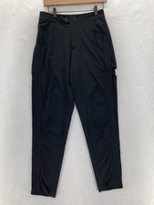 Athleta Uptown Ankle Pants Women's 0 Black Stretch Skinny Ankle Zip Athleisure