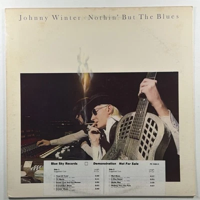 Johnny Winter - Nothin' But The Blues LP Blue Sky NM 1977 White Label Promo - Image 1 of 4