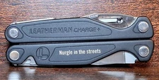 Leatherman Charge+ Plus Multi-Tool! RETIRED! + Leather Oldschool OEM Sheath