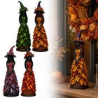 Halloween Witch Statue Autumn Resin Figurine Mantel Shelf Gothic Home Decor UK