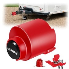 Trailer Lock Fits 2-5/16 Couplers, Heavy-Duty Trailer Hitch Lock with 304 Red