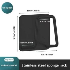Stainless Steel Sink Sponge Holder Rack Drain Basket Kitchen Organizer