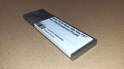 (60,00 EUR/m) Stahl S235 Rest 50x10x157 mm Flachmaterial Profil