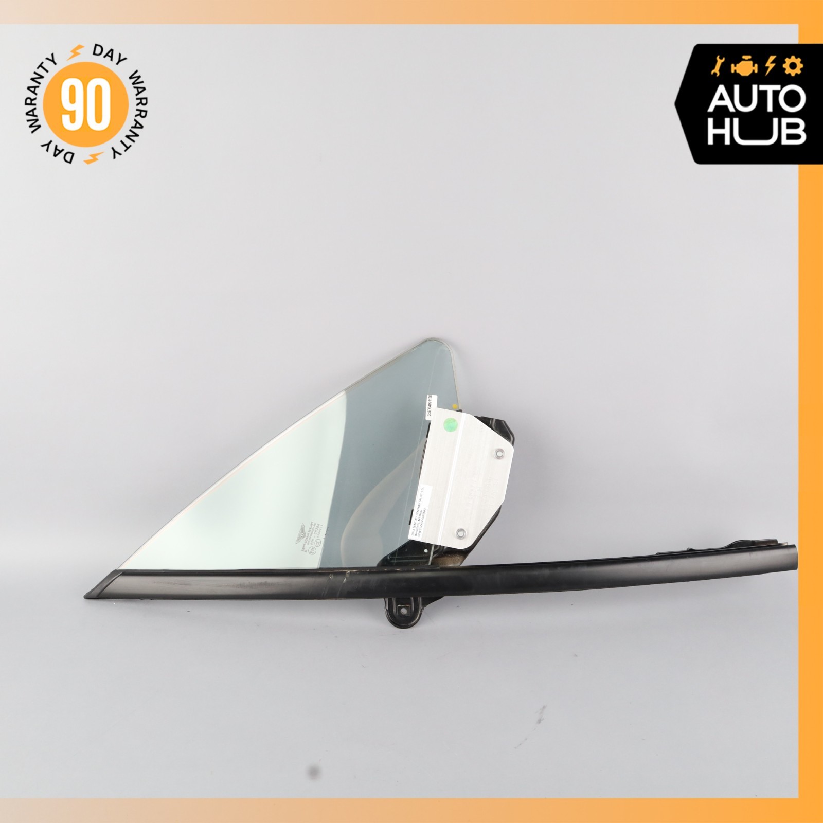 03-17 Bentley Continental GT Front Right Side Door Vent Window Glass OEM 30k