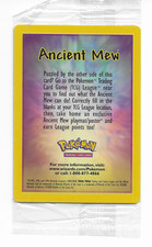 how rare is ancient mew pokemon card 1999 Pokmon Pokmon Promo II (PSA 9 MINT) Mithril Slabs Damaged /// Damaged FoilDamaged cards show wear or imperfections beyond the standards for other conditions SEALED Ancient Mew Pokemon New