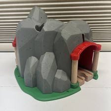 Brio World Wooden Railway Train Exploding Mountain Tunnel Incomplete