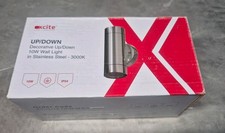 Saxby Palin 2lt Stainless Steel IP44 Wall Up/Down Light 10w 