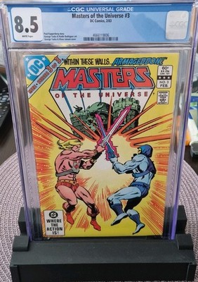 Masters of The Universe #3 DC Comics 2/83 CGC 8.5 White Pages MOTU He-Man 1984