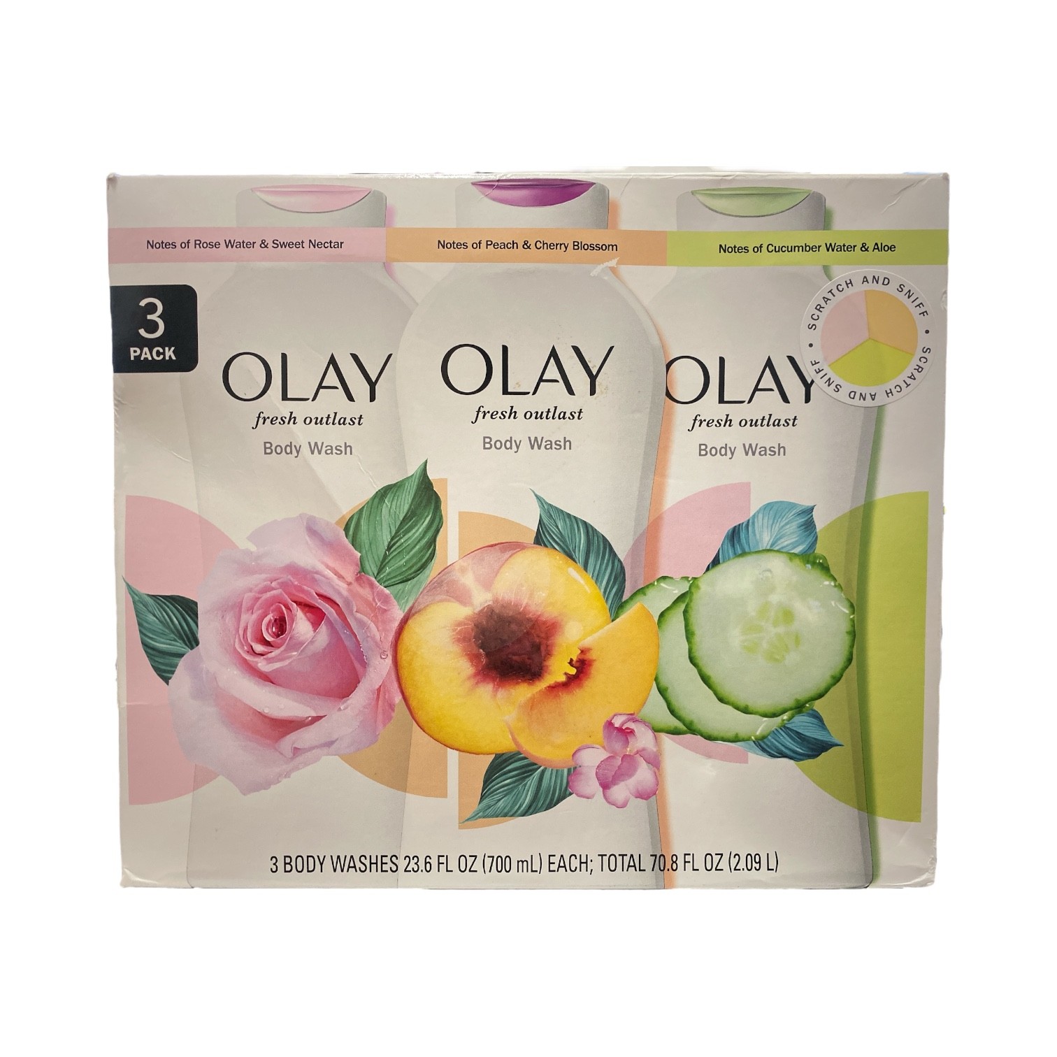 Средство для мытья тела Olay Fresh Outlast с комплексом витамина В3 236 мл 3 порции 5590₽