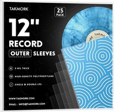 Gatefold Record Sleeves Albums Covers: 12 inch Vinyl Record Outer Sleeves 3 Mil