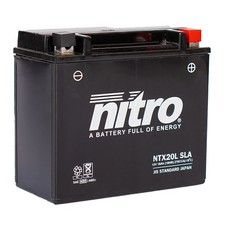 Nitro Batterie 12V 18AH YTX20L-BS Gel 51891 (für: Voxan Cafe Racer 1000 02-08 )