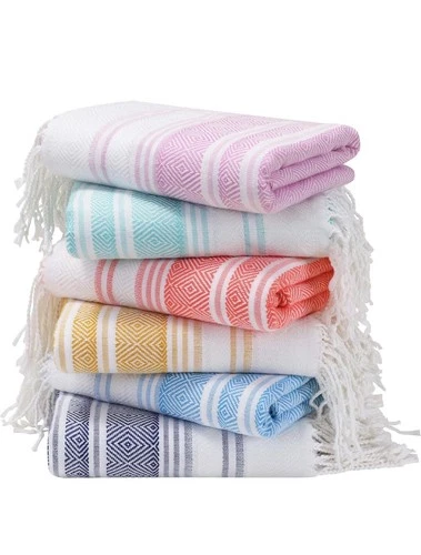 Genovega 6pk Stripe Beach Towel XL 74x38 Stripe - product listing photo