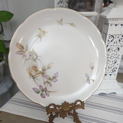 UCAGCO OXFORD ROSE DINNER PLATE 10 1/8'' VINTAGE Excellent Condition, Fast Ship!