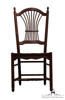 TOM SEELY Solid Cherry Country French Wheat / Sheaf Back Dining Side Chair