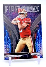 Trey Lance ROOKIE CARD "Fireworks" 2021 Panini Prizm #F-23 SF 49ers (RC)