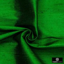 Emerald Green 100 Pure Silk Fabric By The Yard, 41 inches width Silk Fabric