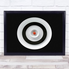 Red Dot Circle Target Still Life Plate Plates Pill Pea Ring Wall Art Print