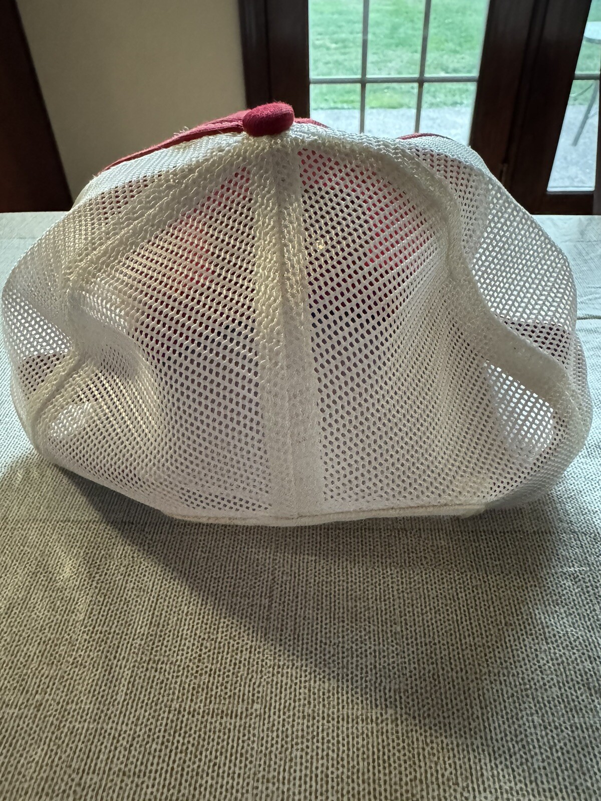 Texaco Red White Mesh Snapback Patch Trucker Adju… - image 3