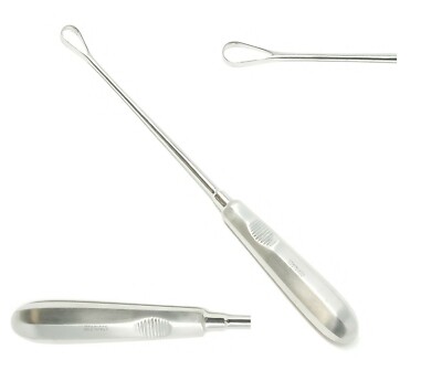 Sims Uterine Curette 11'' (27.9cm) sharp blade Size 2 OB/Genecology Instrument
