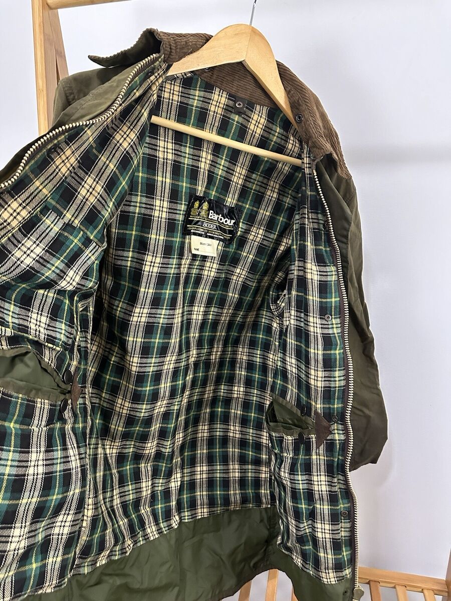 VTG 80s Barbour 2 Crown Warrant Border Wax Jacket Size 84cm VTG 80s Barbour 2 Crown Warrant Border Wax Jacket Size 84cm