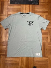 Under Armour Rock Anvil Iron Paradise Mint Green Graphic Tee Men's Size XL