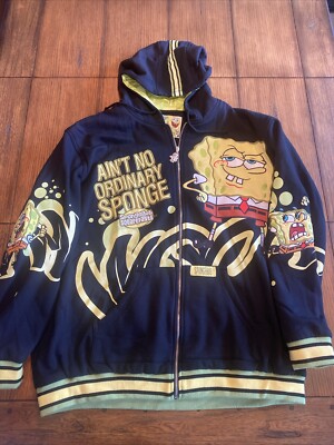 JH Designs SpongeBob SquarePants Hoodie Sweatshirt Keep it Real 